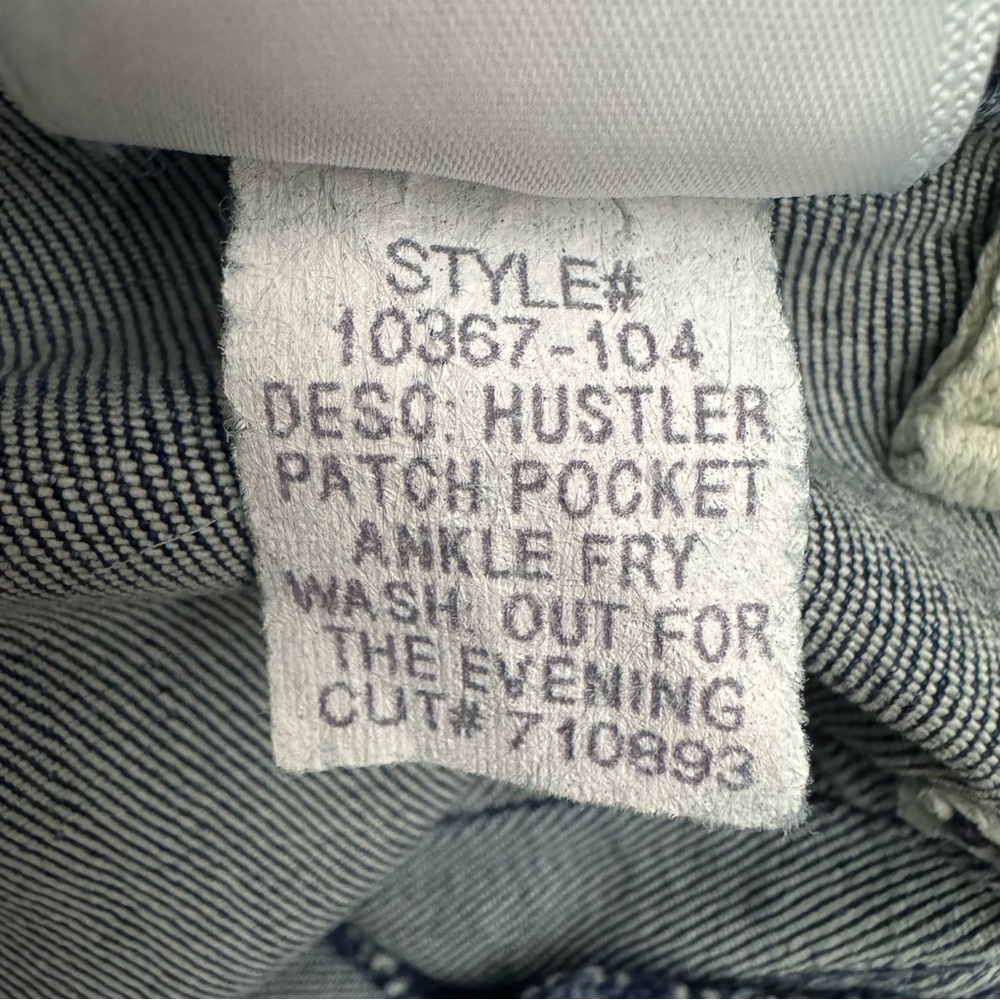 MOTHER The Hustler High Rise Ankle Fray Kick Flare Jeans Blue Size 24 - Picture 8 of 9
